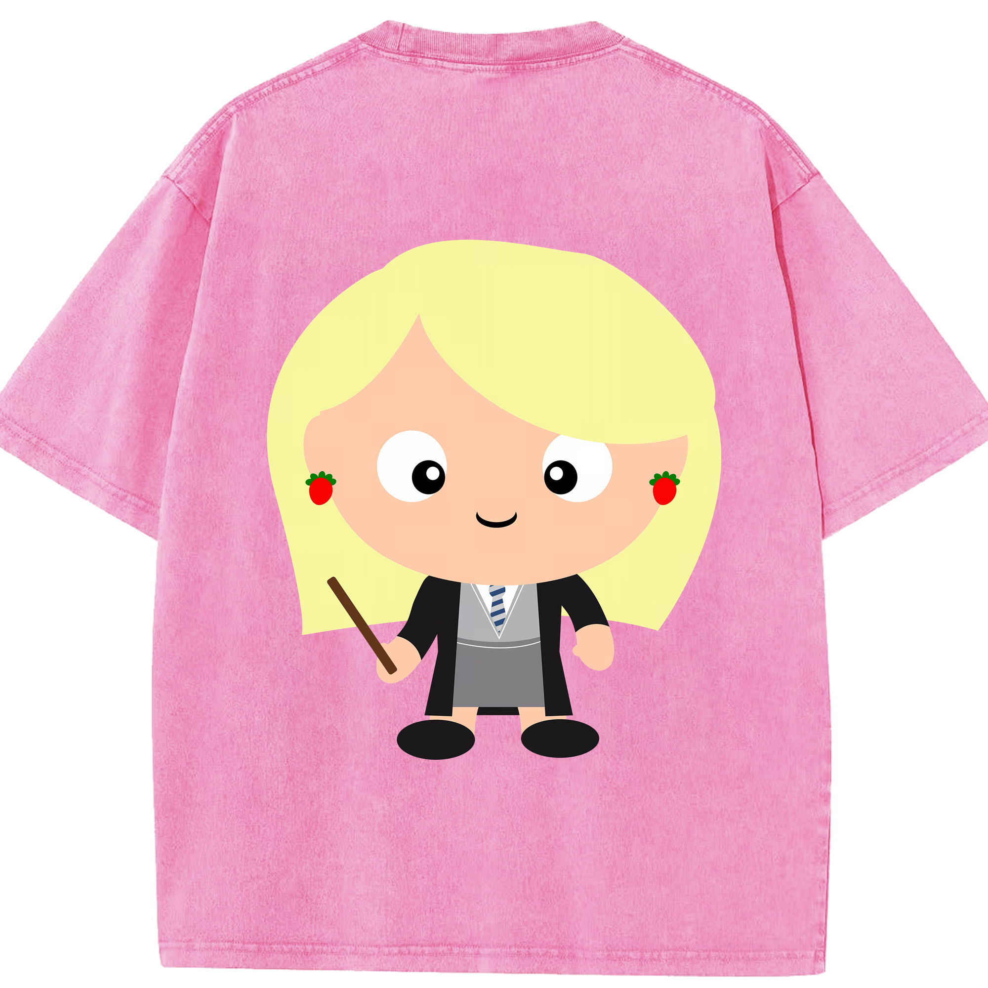 （画像用） Harry Potter ハリー・ポッターシリーズ 綿100% ヴィンテージ風 半袖Tシャツ（背面プリント）
